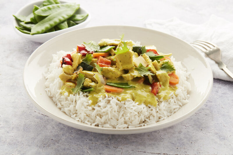 Currystoofpotje met verse groenten