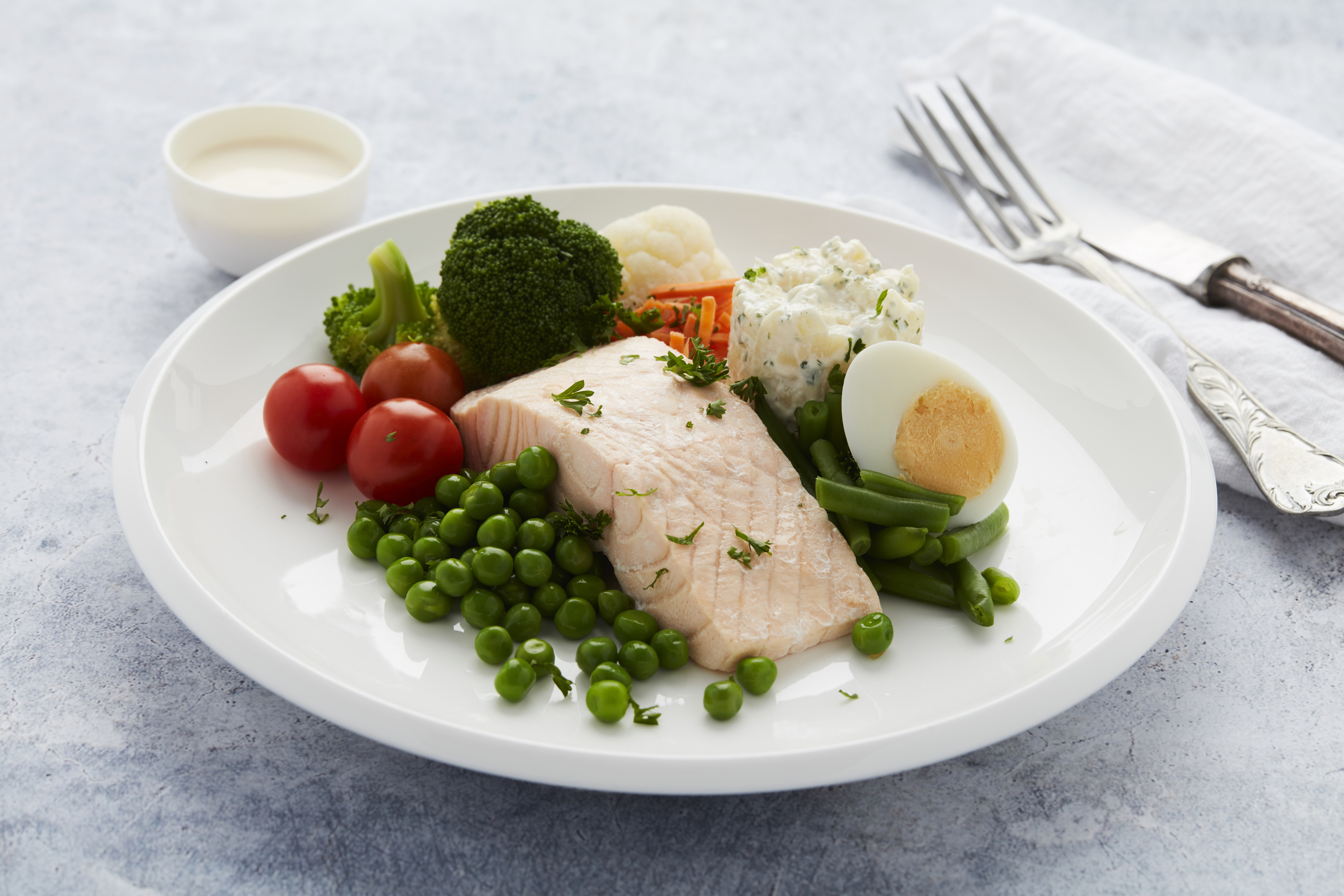 koude schotel zalm Bellevue